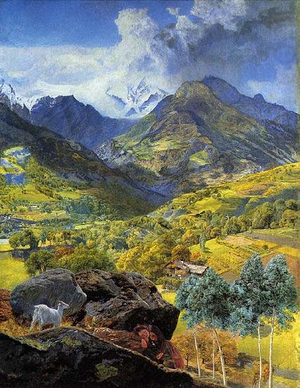 John Brett Val d'Aosta china oil painting image
